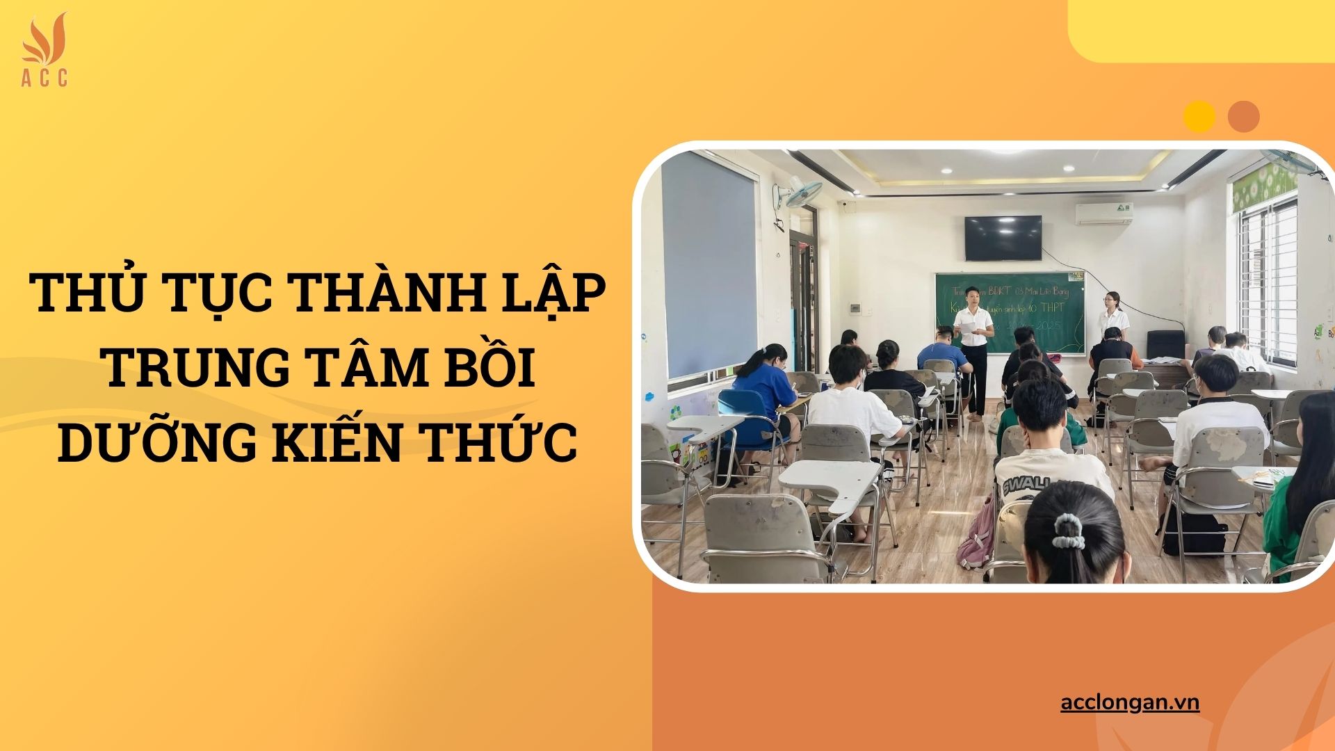 Thủ tục thành lập trung tâm bồi dưỡng kiến thức