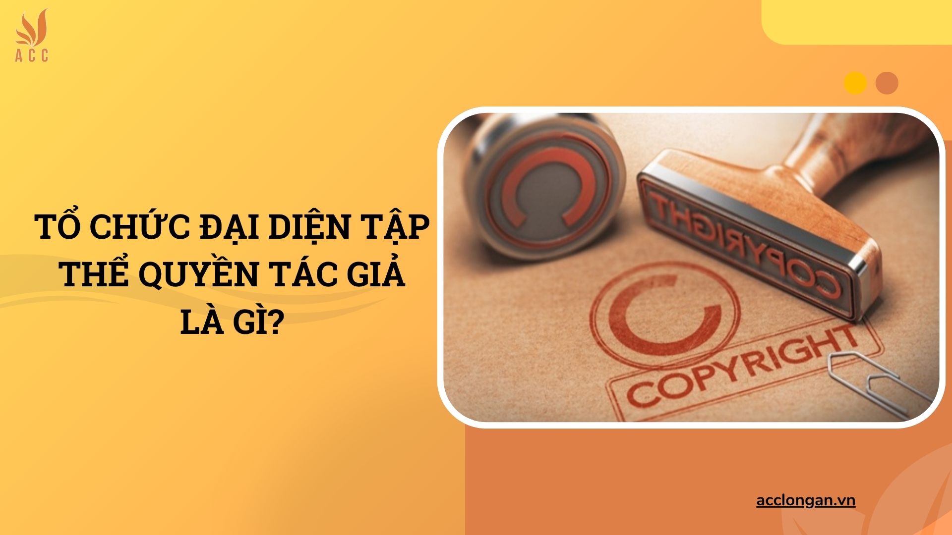 Tổ chức đại diện tập thể quyền tác giả là gì?