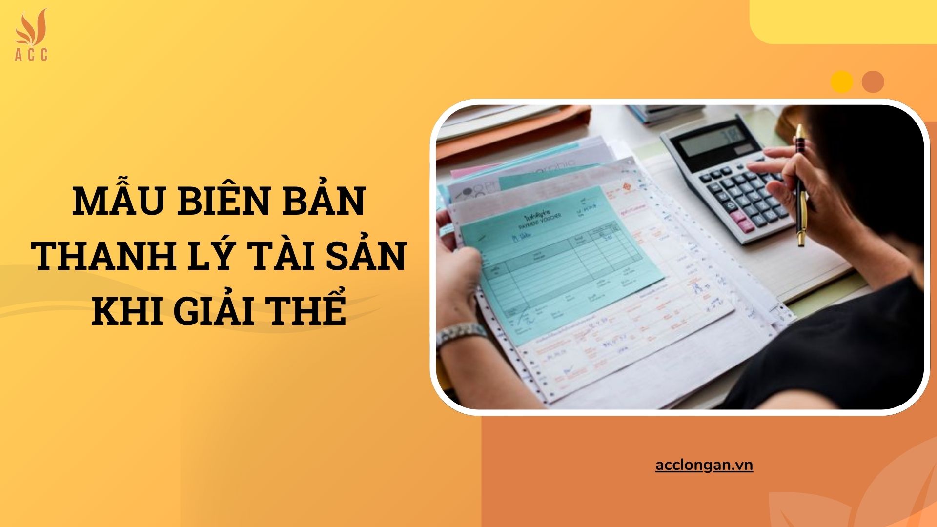 Mẫu biên bản thanh lý tài sản khi giải thể