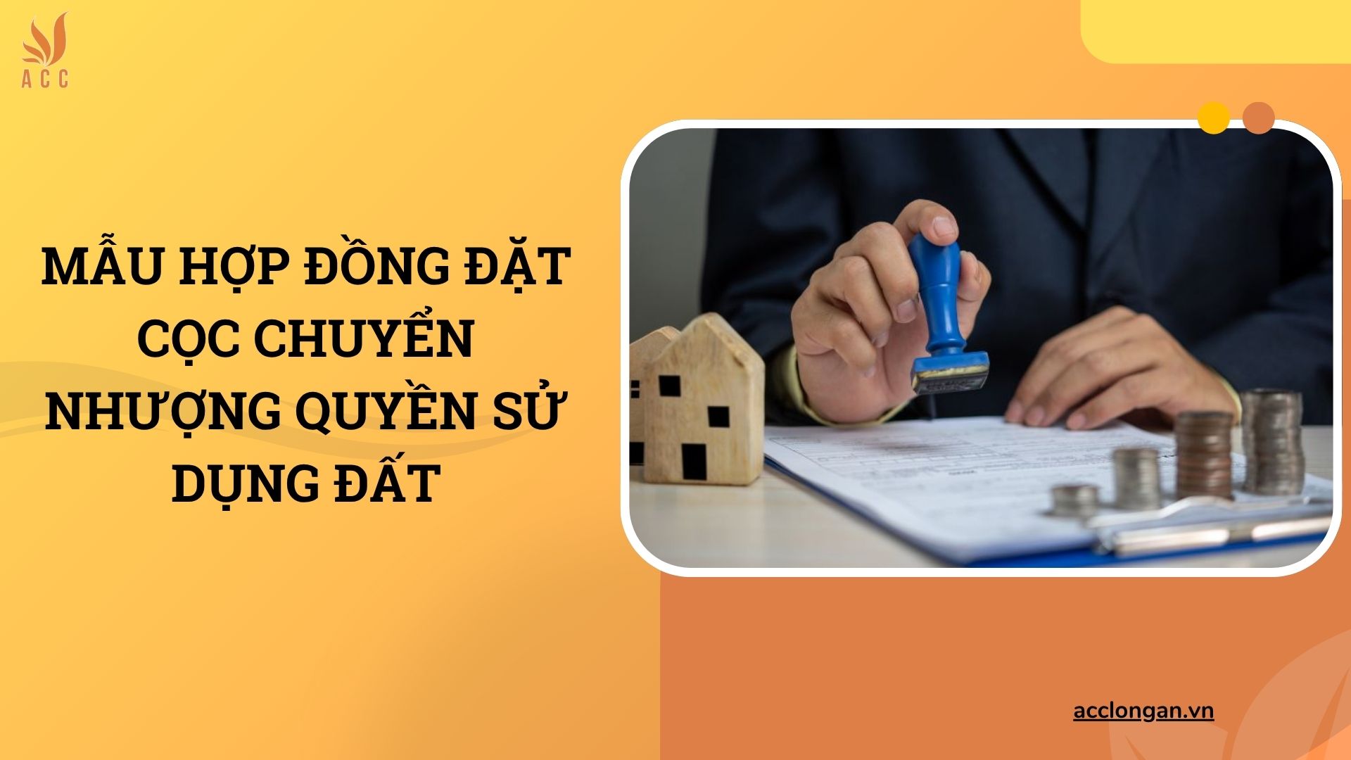 Mẫu hợp đồng đặt cọc chuyển nhượng quyền sử dụng đất