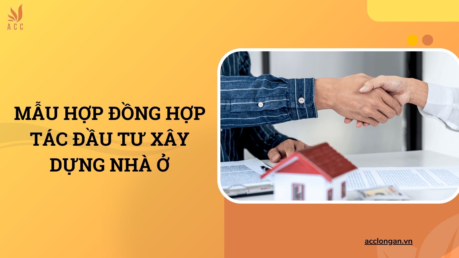 Mẫu hợp đồng hợp tác đầu tư xây dựng nhà ở