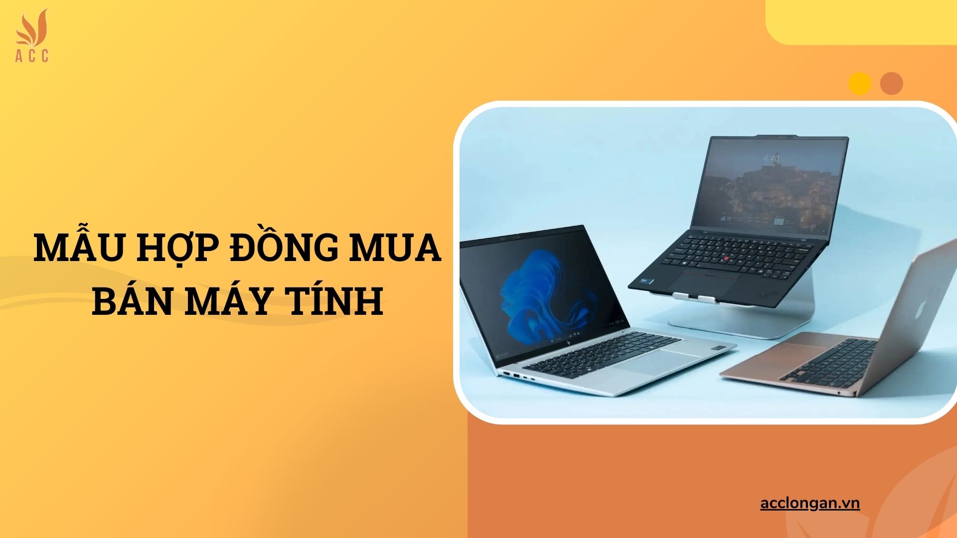 Mẫu hợp đồng mua bán máy tính