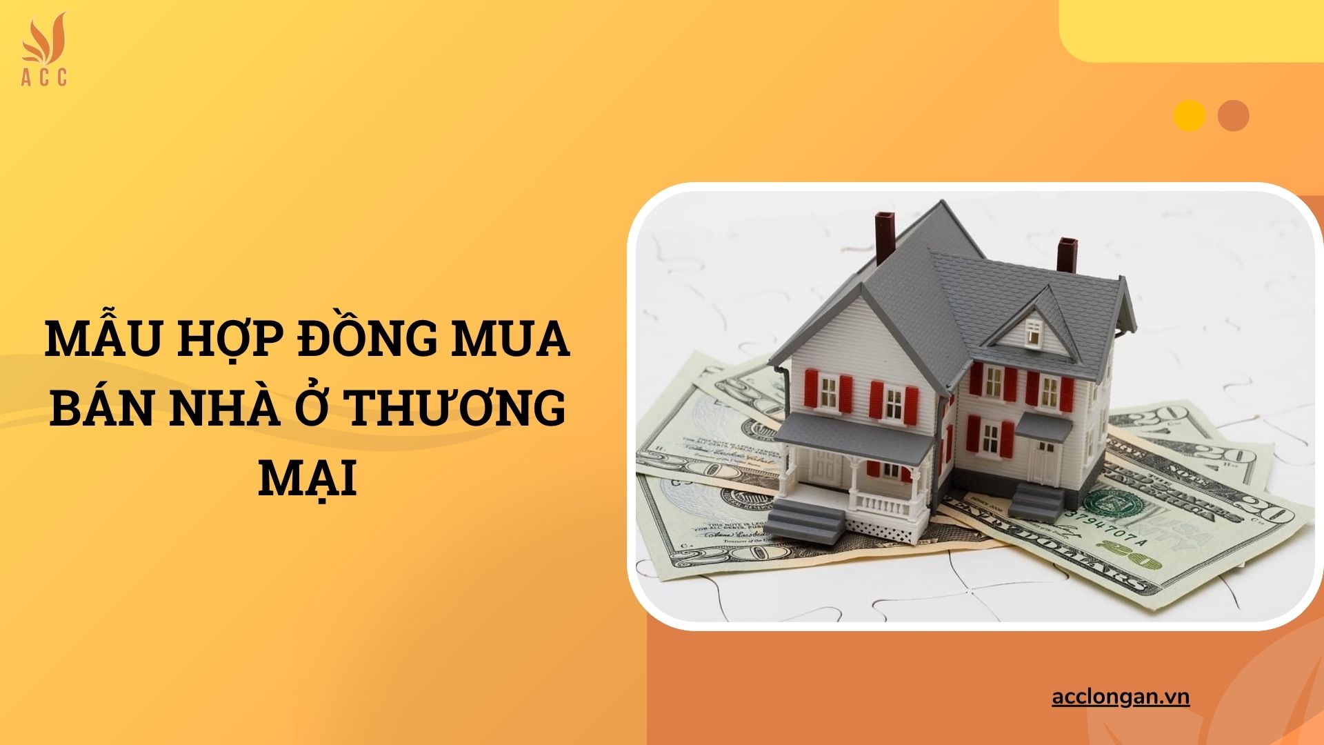 Mẫu hợp đồng mua bán nhà ở thương mại