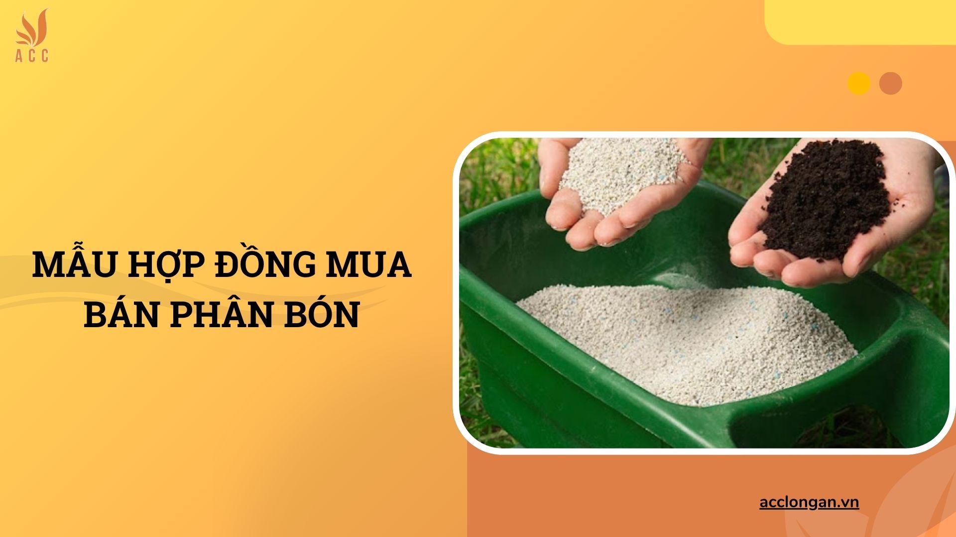 Mẫu hợp đồng mua bán phân bón