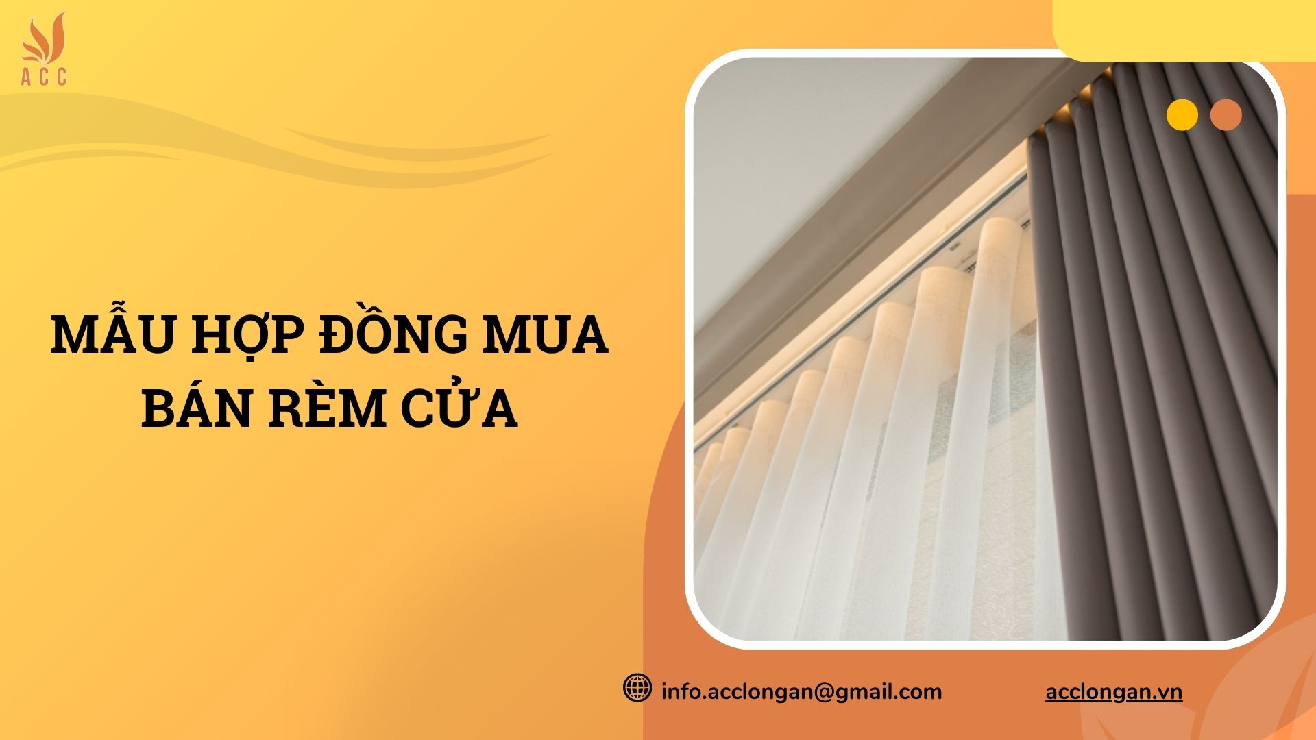 Mẫu hợp đồng mua bán rèm cửa