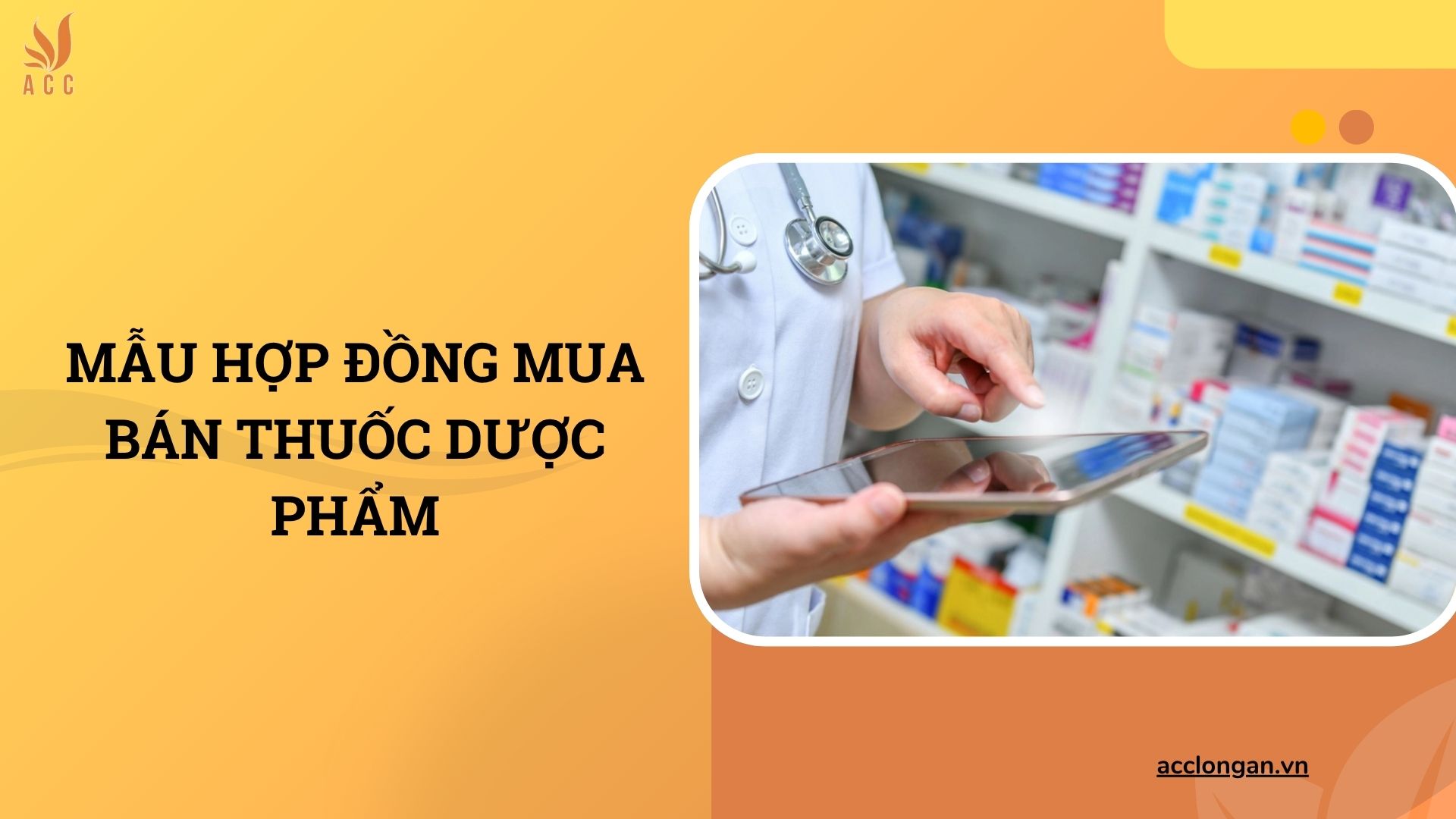 Mẫu hợp đồng mua bán thuốc dược phẩm