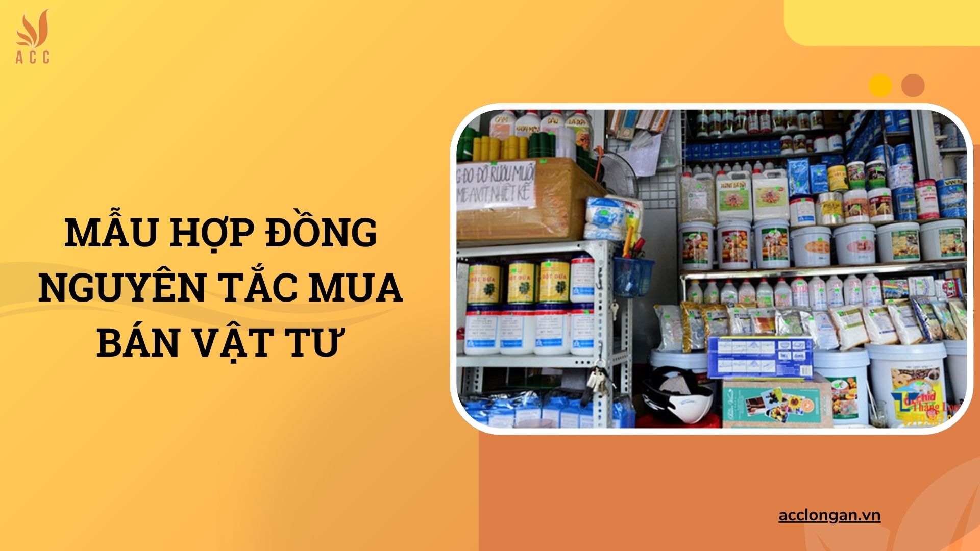 Mẫu hợp đồng nguyên tắc mua bán vật tư