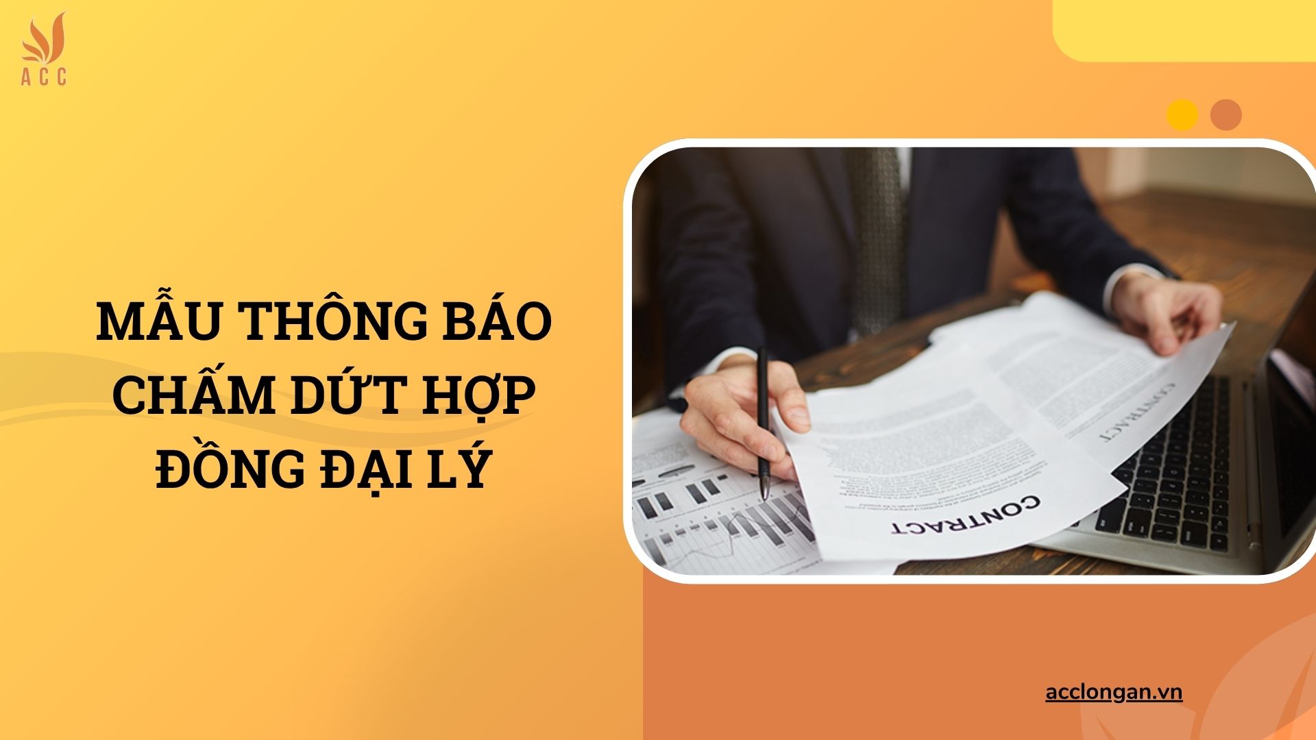 Mẫu thông báo chấm dứt hợp đồng đại lý