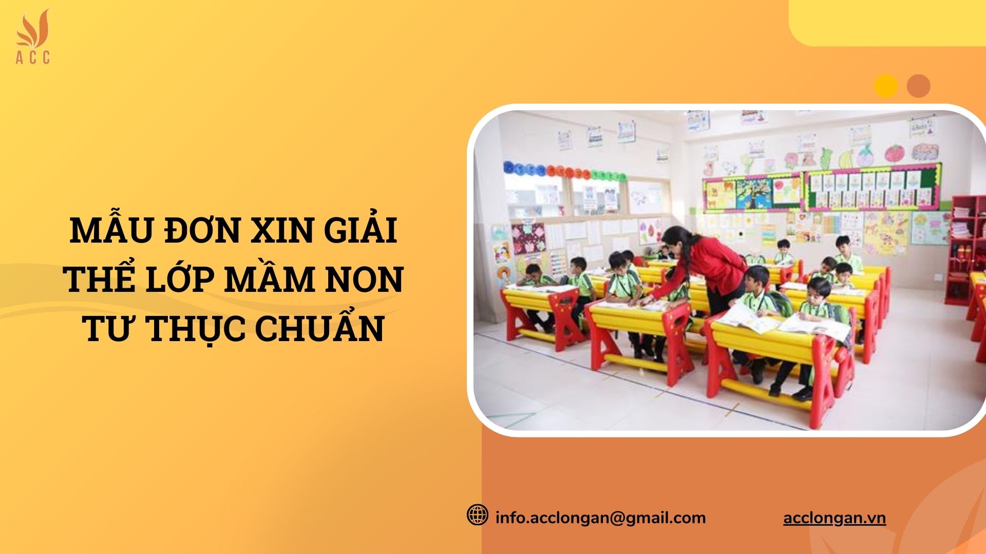 Mẫu đơn xin giải thể lớp mầm non tư thục chuẩn
