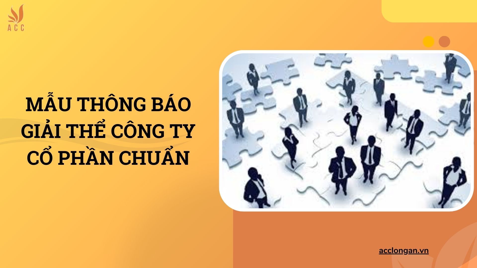 Mẫu thông báo giải thể công ty cổ phần chuẩn