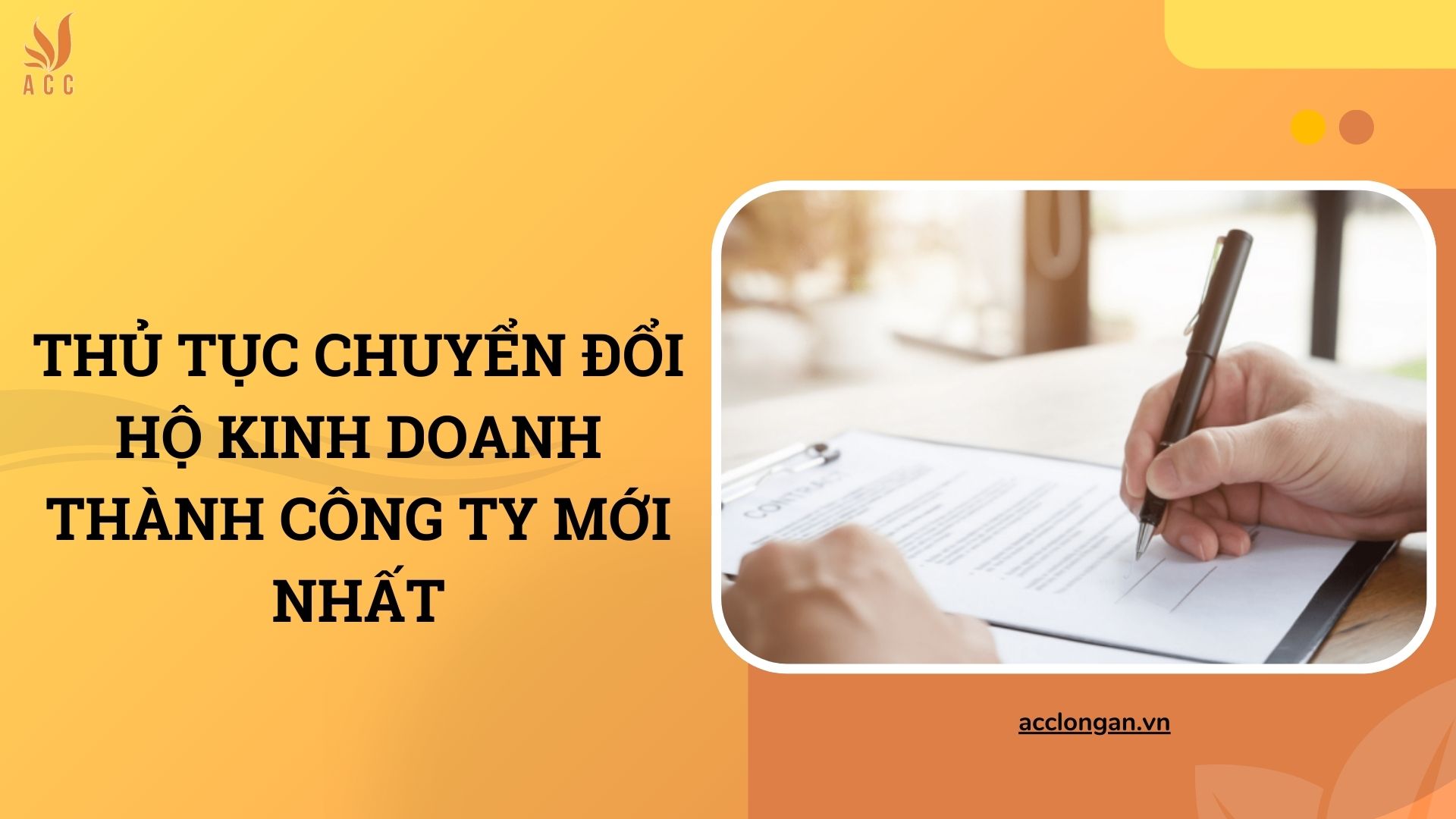 Thủ tục chuyển đổi hộ kinh doanh thành công ty mới nhất