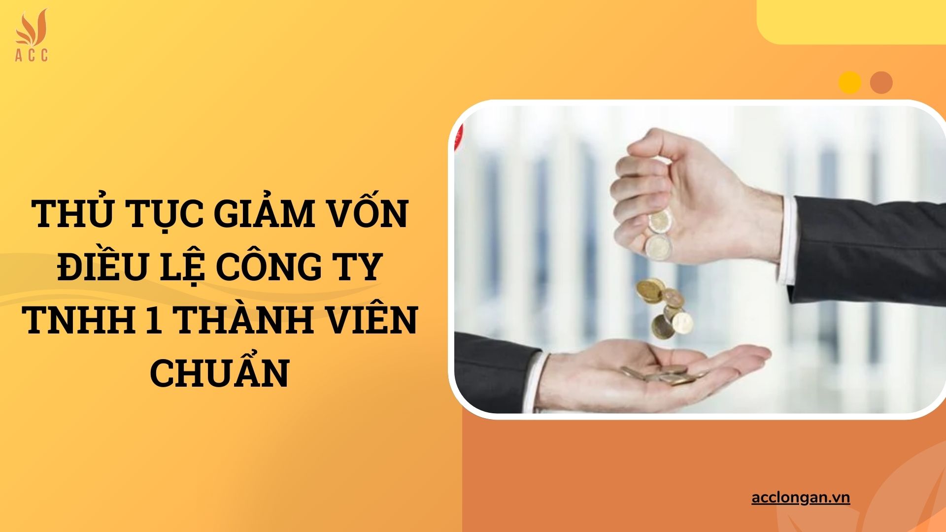 Thủ tục giảm vốn điều lệ công ty TNHH 1 thành viên chuẩn
