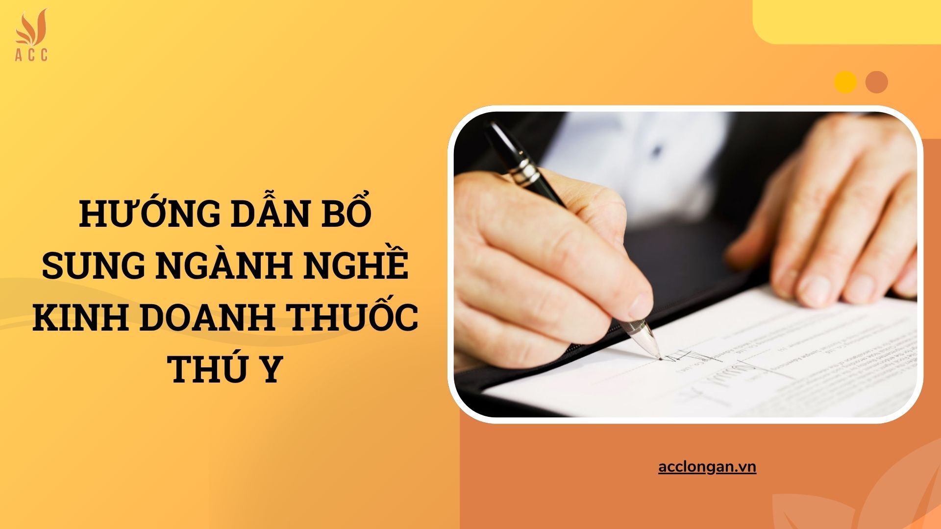 Hướng dẫn bổ sung ngành nghề kinh doanh thuốc thú y
