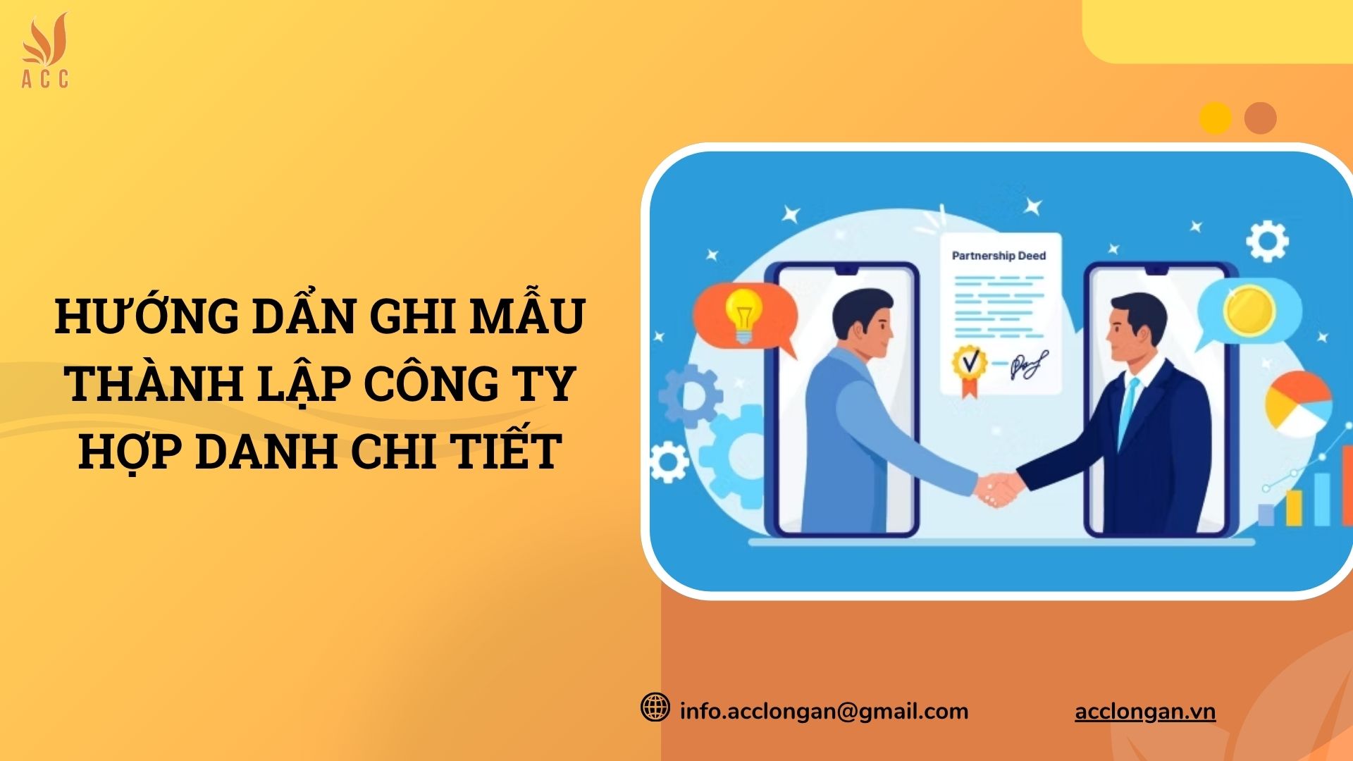 Hướng dẩn ghi mẫu thành lập công ty hợp danh chi tiết