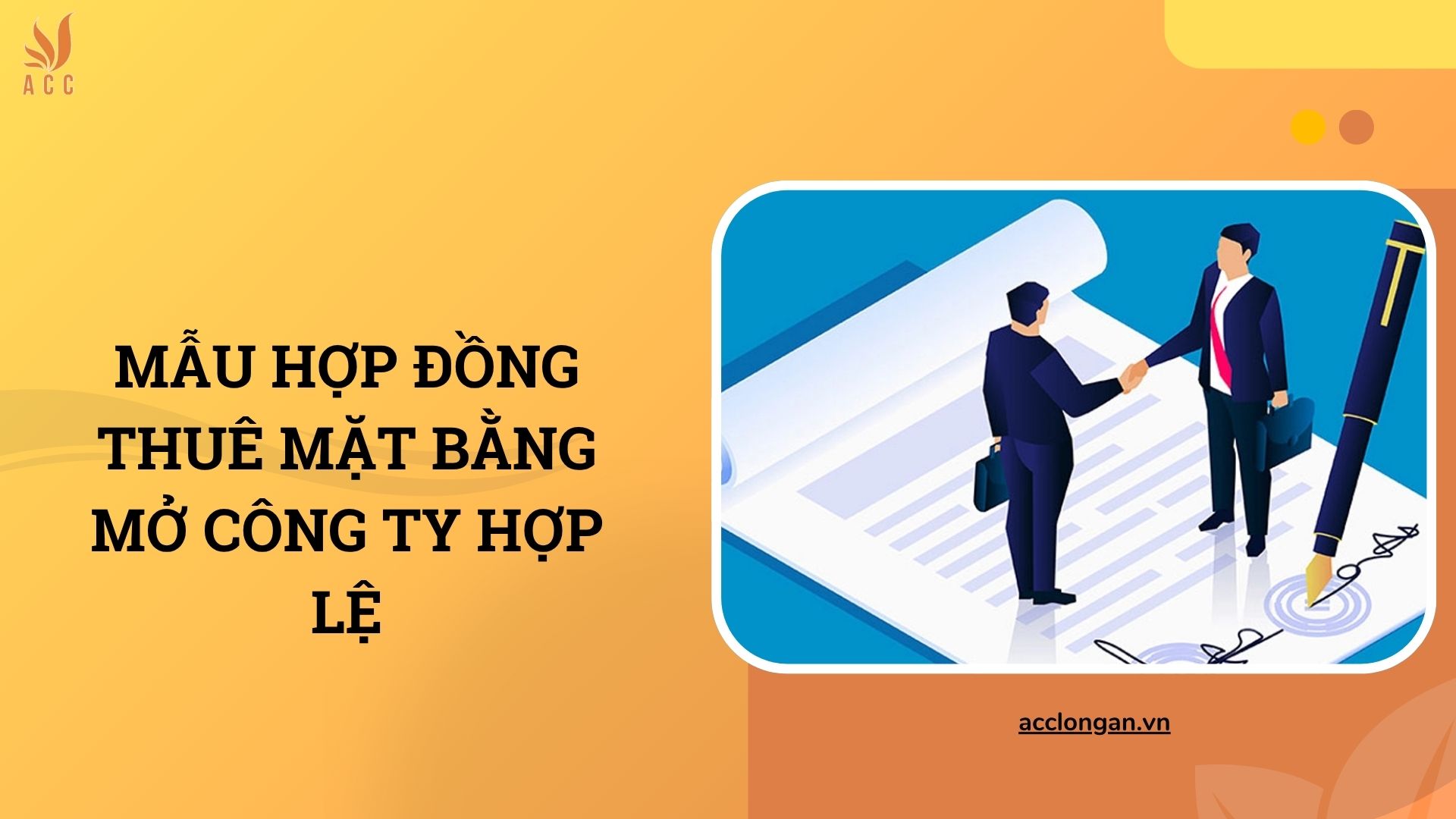 Mẫu hợp đồng thuê mặt bằng mở công ty hợp lệ