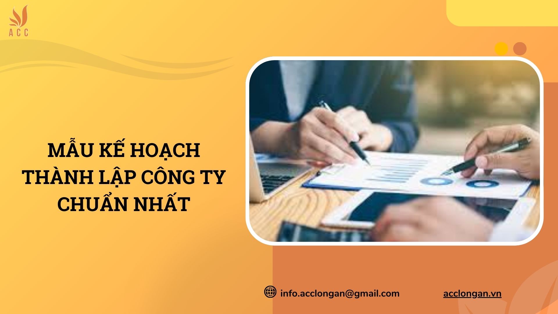 Mẫu kế hoạch thành lập công ty chuẩn nhất
