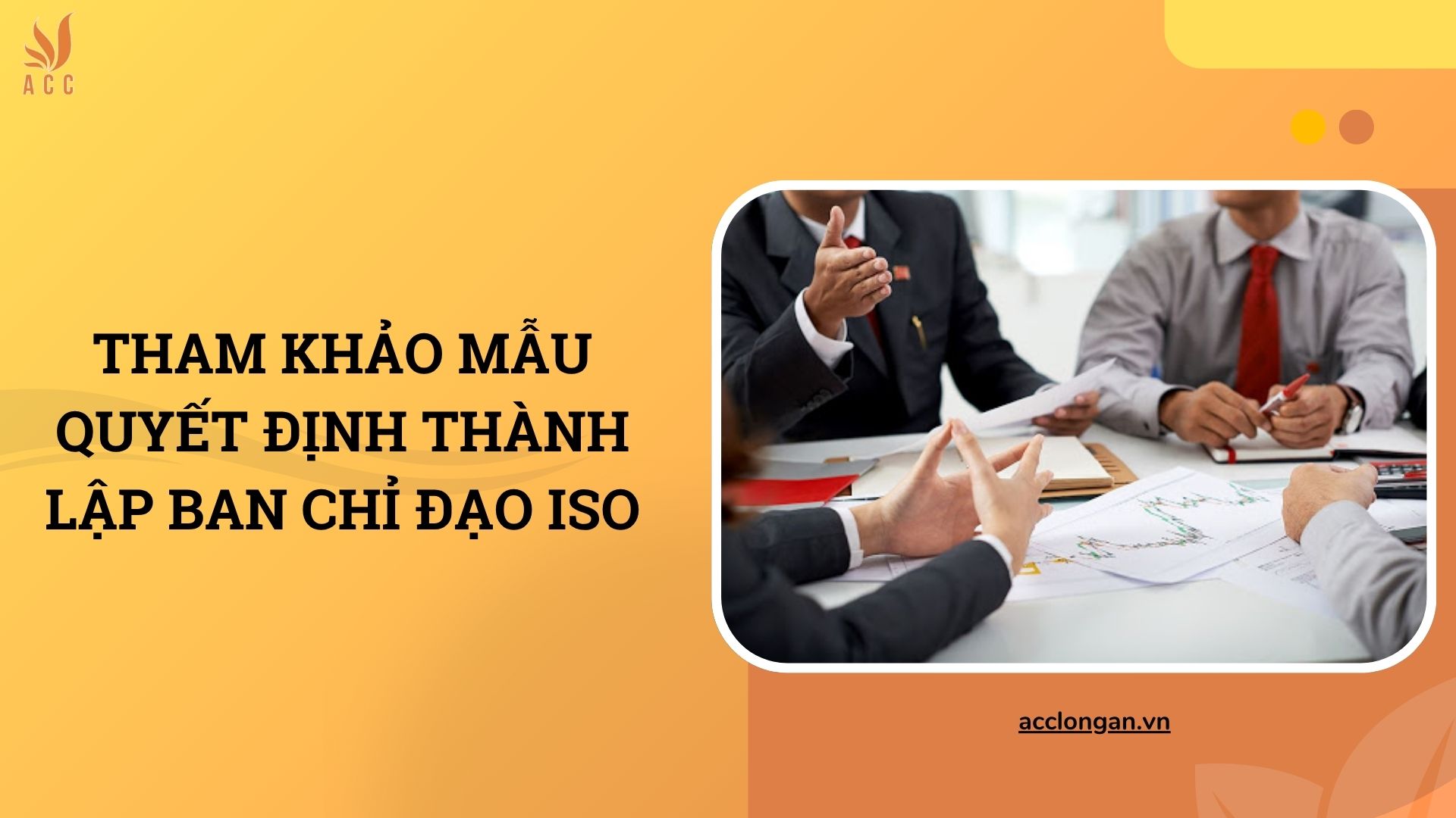 Tham khảo mẫu quyết định thành lập ban chỉ đạo ISO