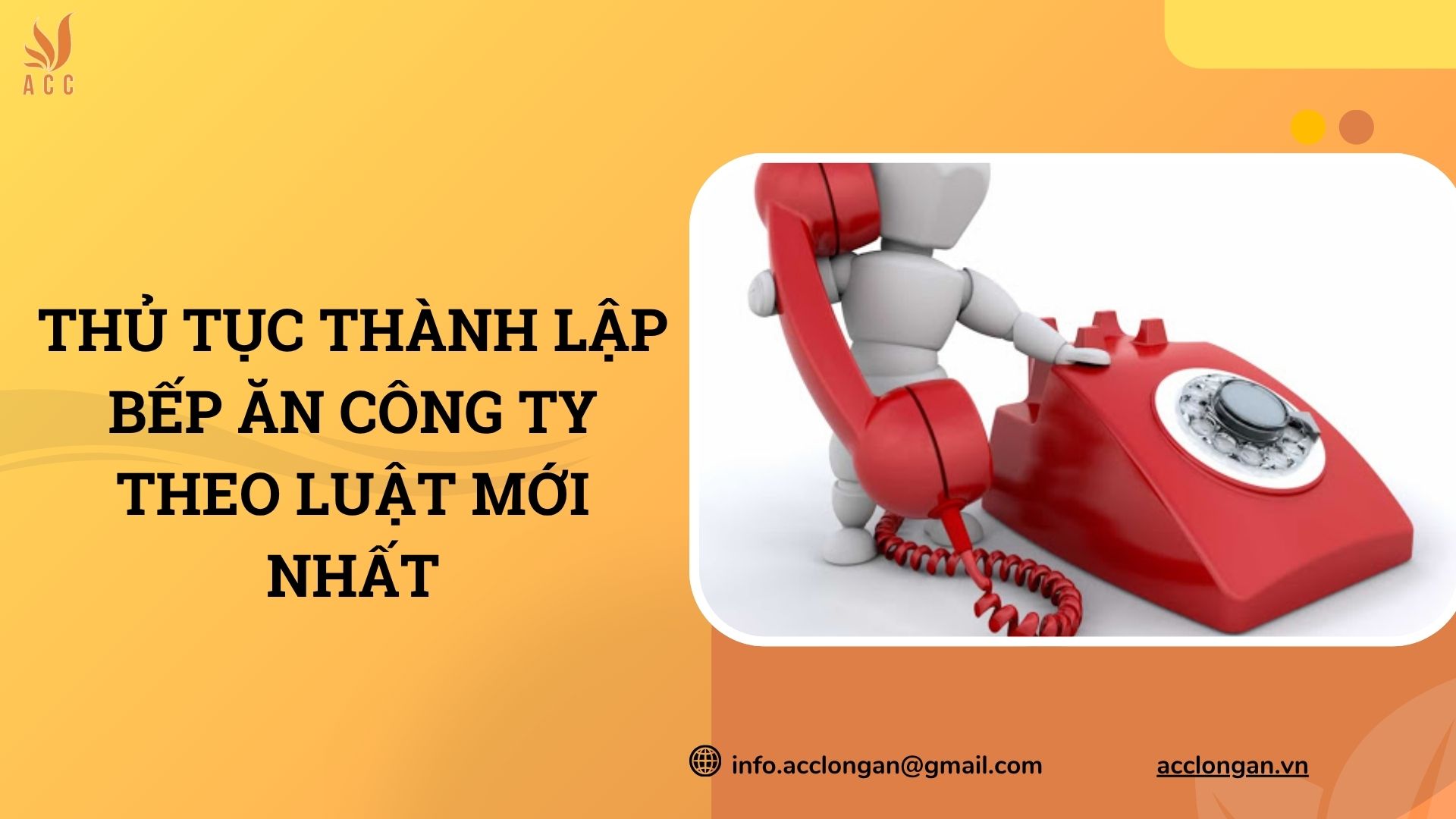 Thủ tục thành lập bếp ăn công ty theo luật mới nhất