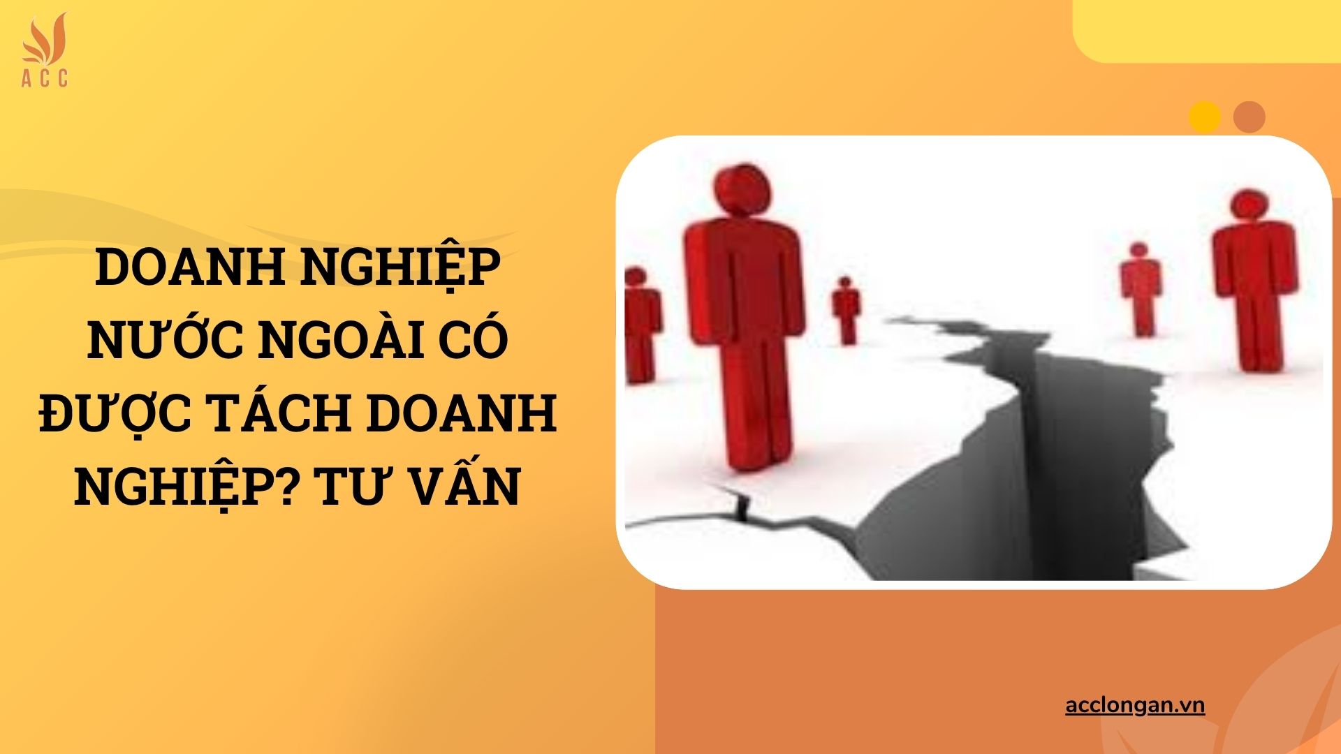 Doanh nghiệp nước ngoài có được tách doanh nghiệp? Tư vấn