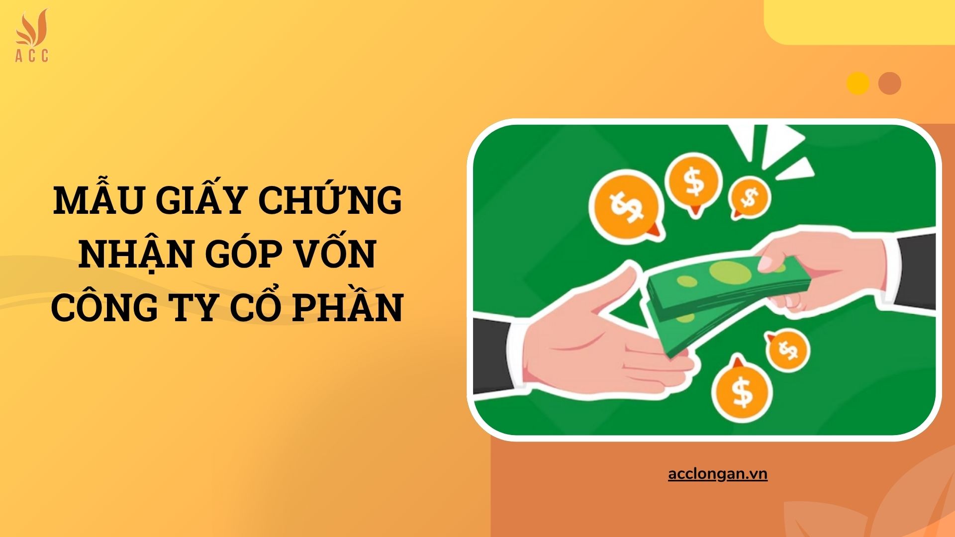 Mẫu giấy chứng nhận góp vốn công ty cổ phần