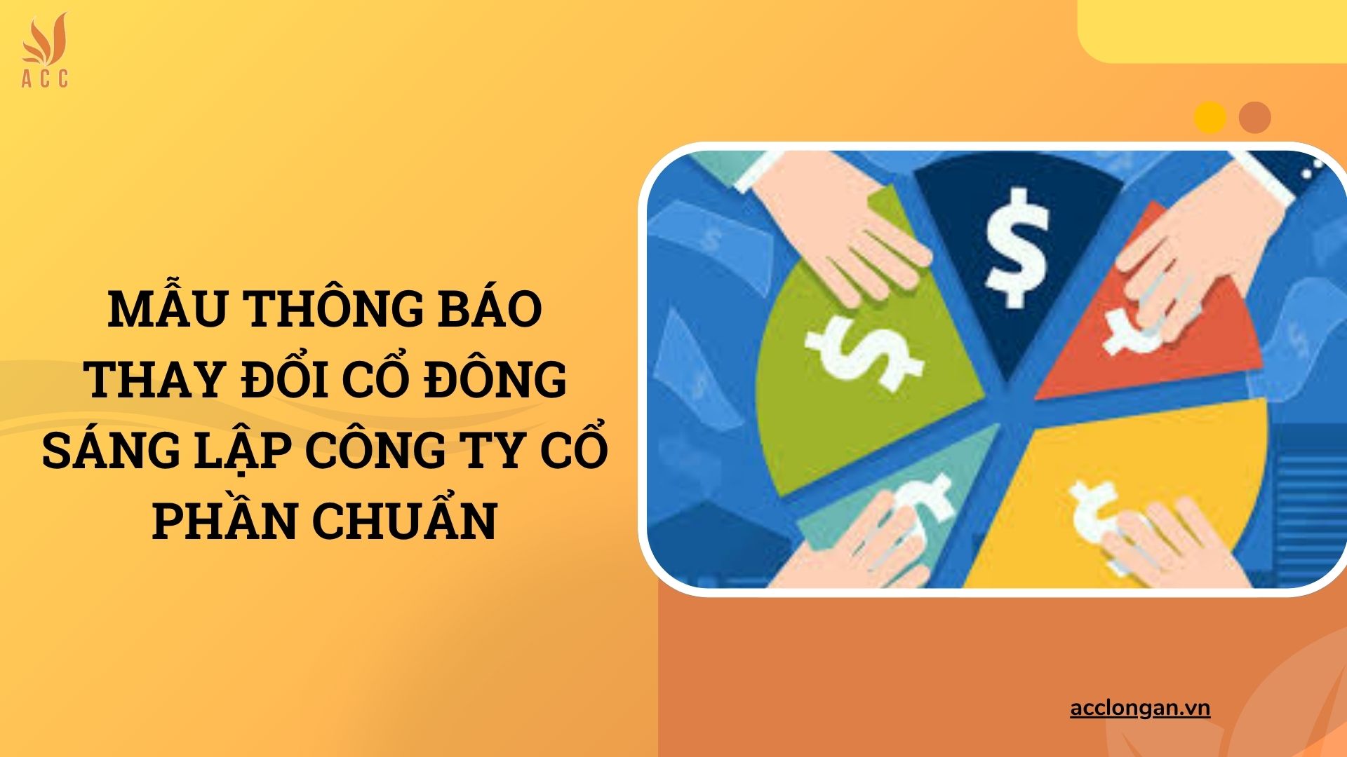 Mẫu thông báo thay đổi cổ đông sáng lập công ty cổ phần chuẩn