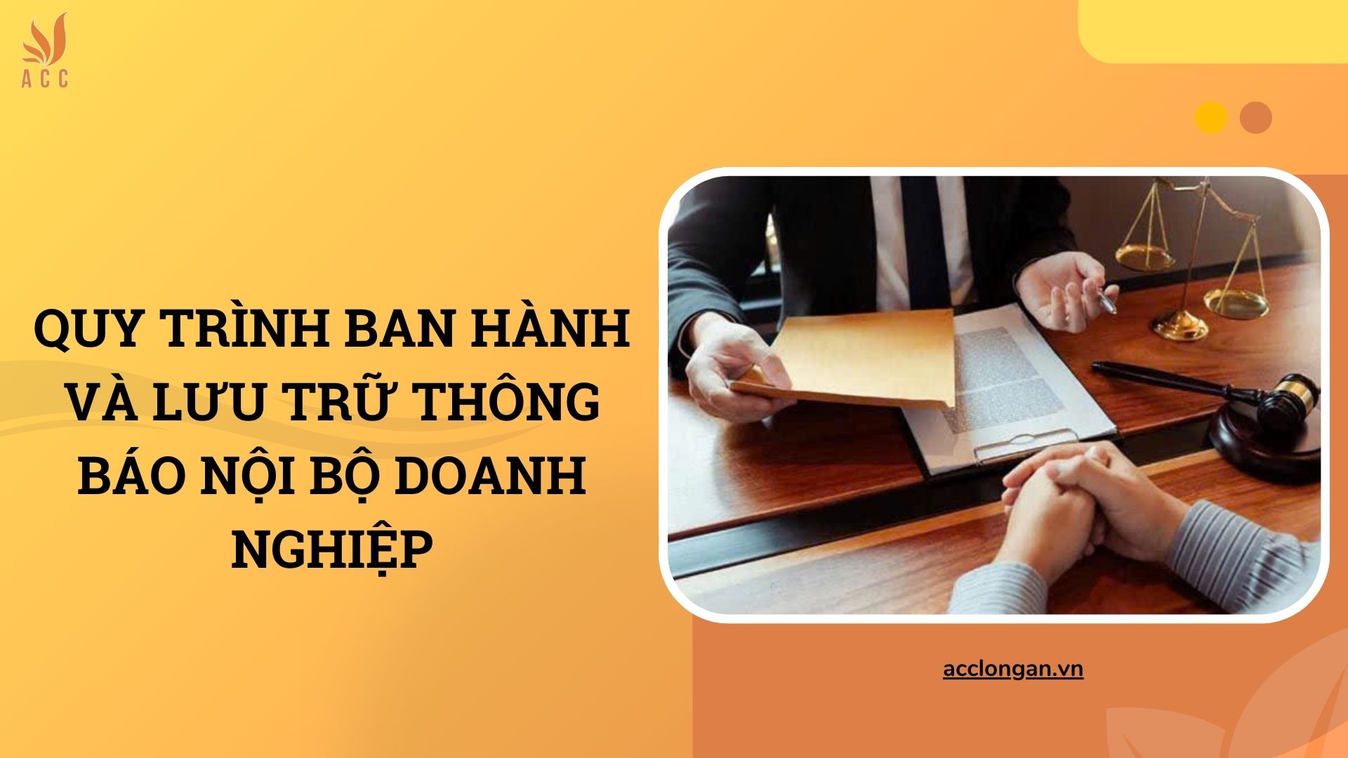 Quy trình ban hành và lưu trữ thông báo nội bộ doanh nghiệp
