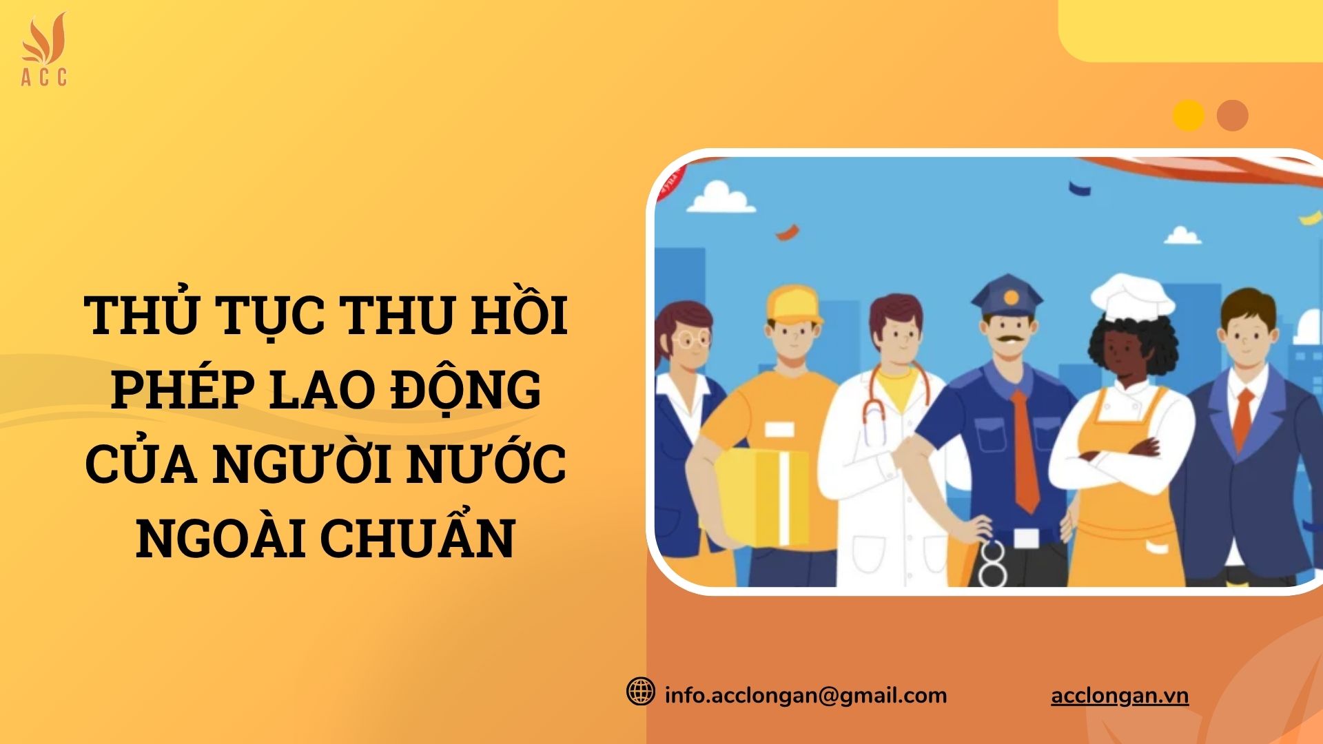 Thủ tục thu hồi phép lao động của người nước ngoài chuẩn