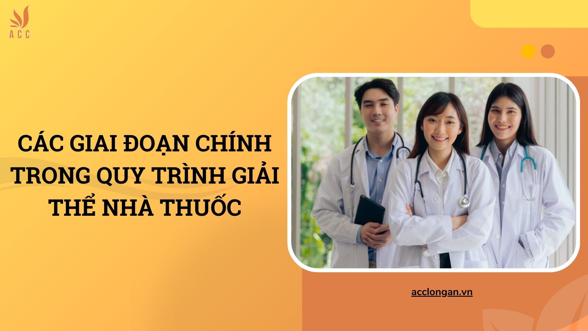 Các giai đoạn chính trong quy trình giải thể nhà thuốc