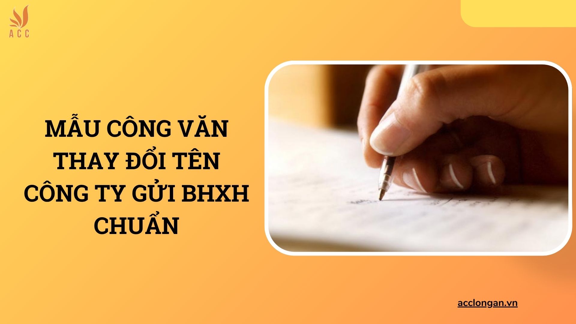Mẫu công văn thay đổi tên công ty gửi BHXH chuẩn