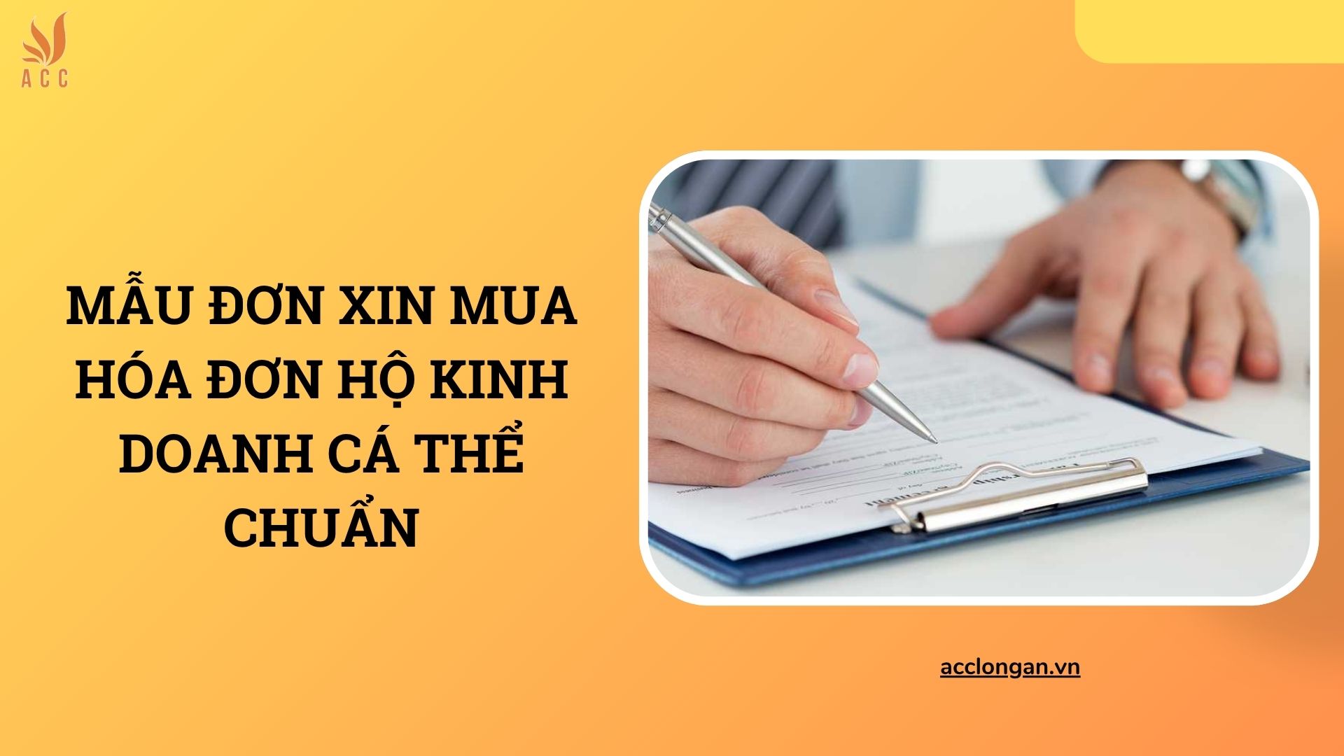 Mẫu đơn xin mua hóa đơn hộ kinh doanh cá thể chuẩn