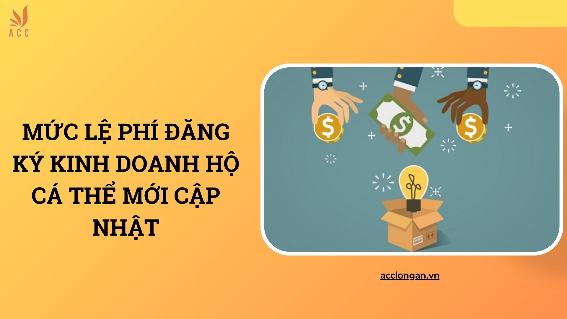 Mức lệ phí đăng ký kinh doanh hộ cá thể mới cập nhật