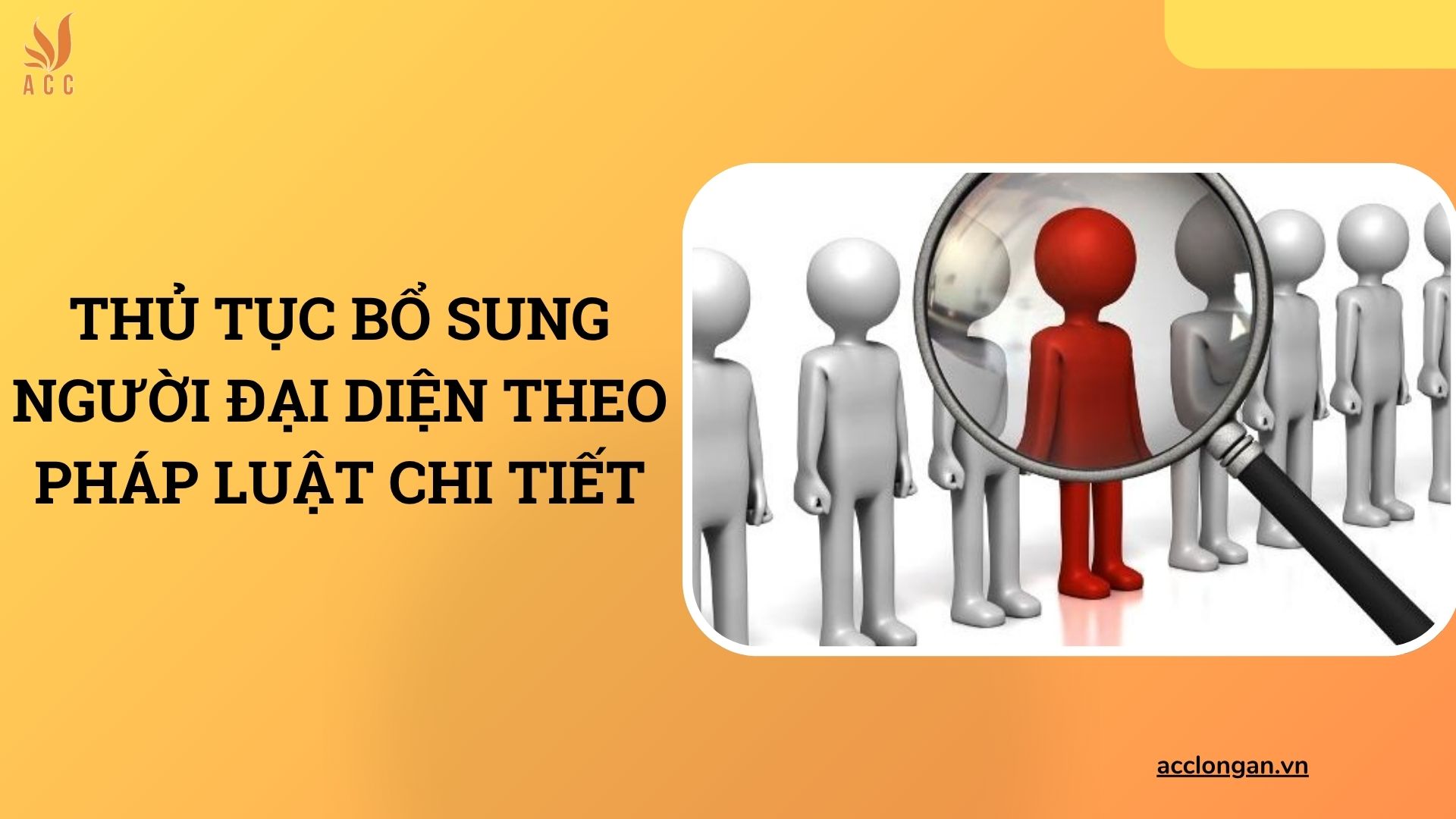 Thủ tục bổ sung người đại diện theo pháp luật chi tiết