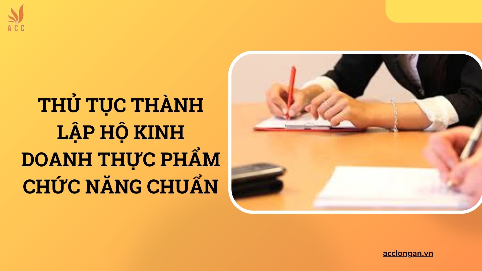 Thủ tục thành lập hộ kinh doanh thực phẩm chức năng chuẩn