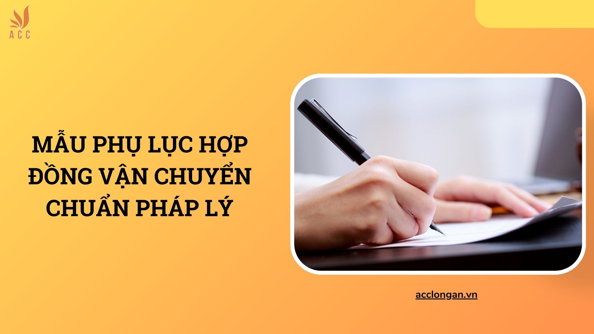 Mẫu phụ lục hợp đồng vận chuyển chuẩn pháp lý