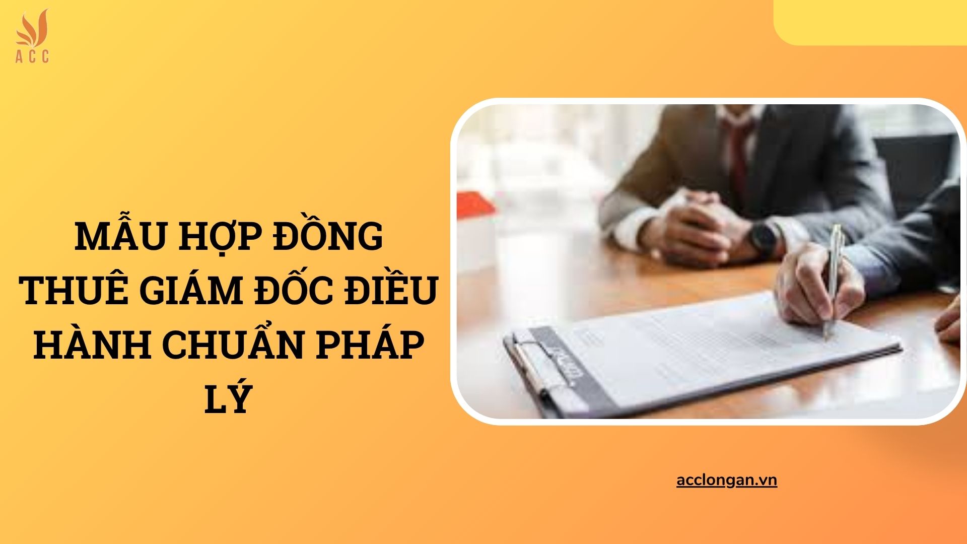 Mẫu hợp đồng thuê giám đốc điều hành chuẩn pháp lý