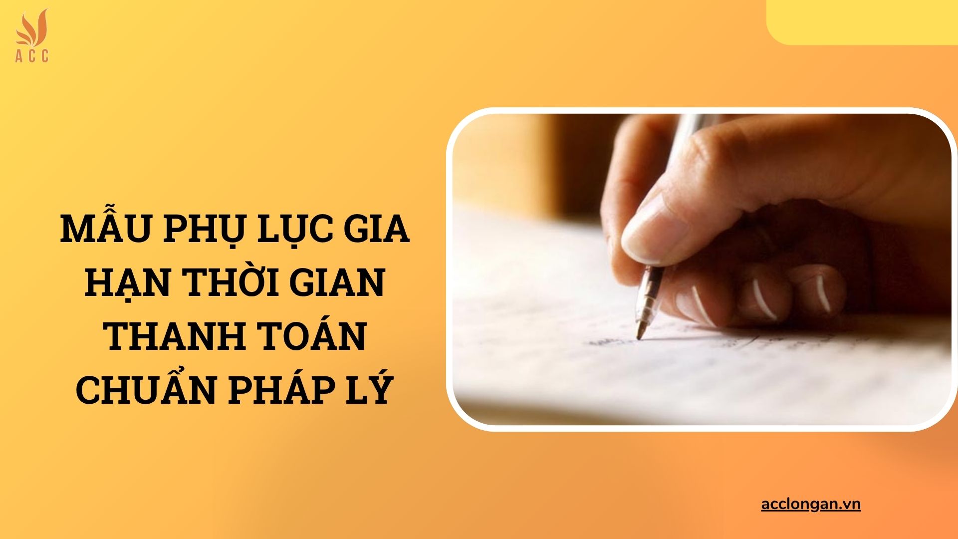 Mẫu phụ lục gia hạn thời gian thanh toán​ chuẩn pháp lý