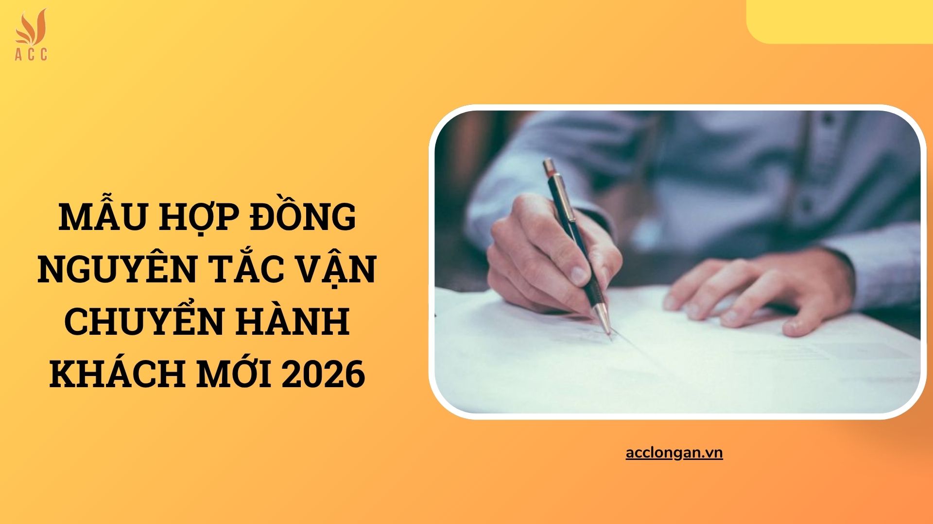 Mẫu hợp đồng nguyên tắc vận chuyển hành khách mới 2026